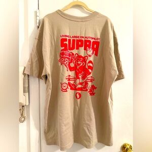 American Apparel Beige T-Shirt XL